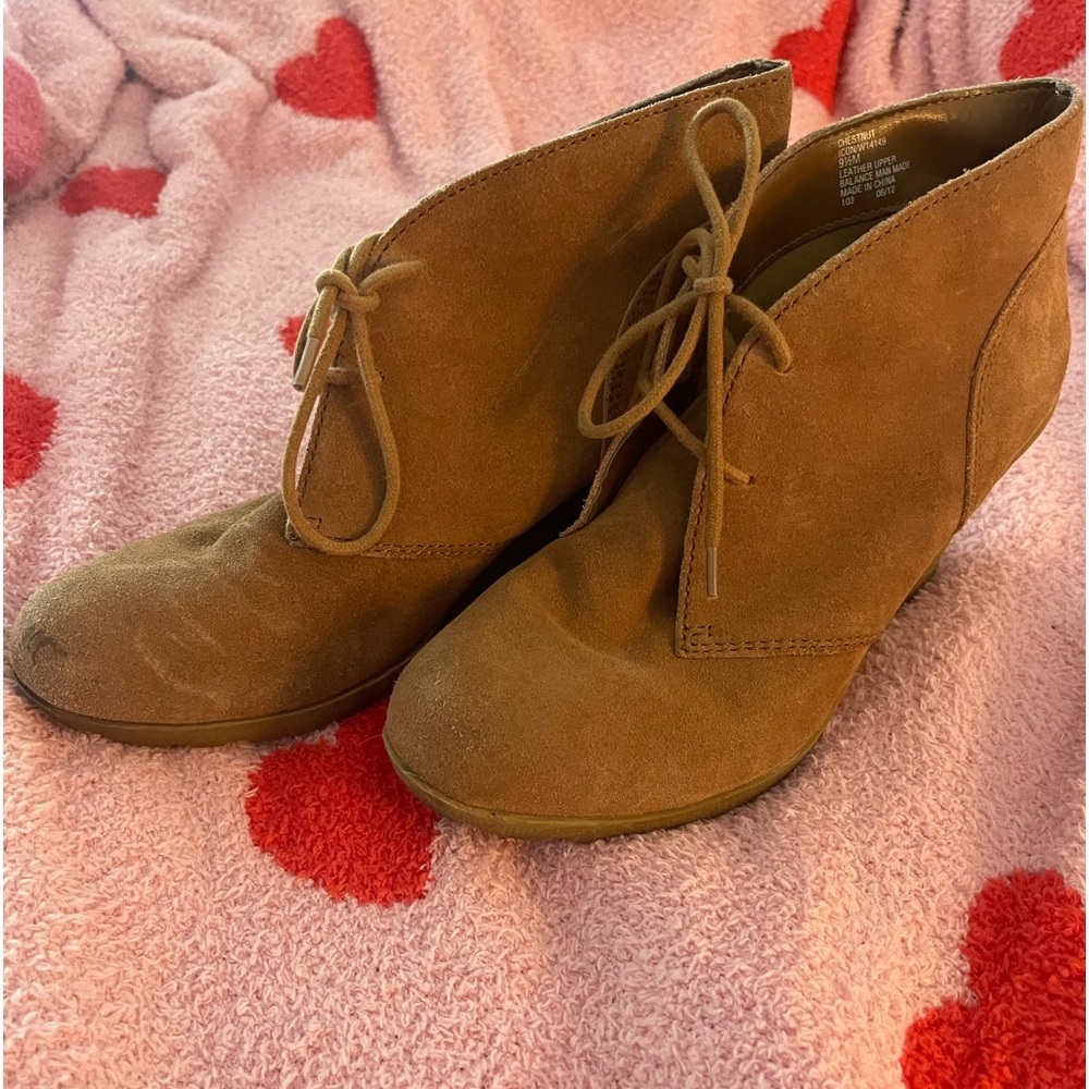 White Mountain Suede Wedges